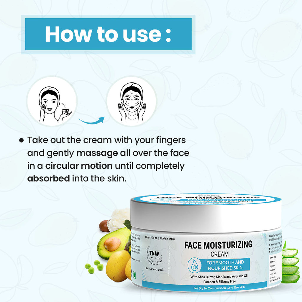 Face Moisturizing Cream With Shea Butter For Dry And Sensitive Skin