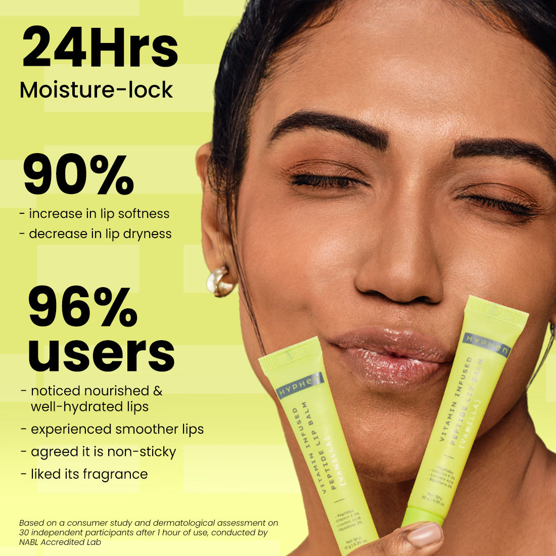 Vitamin Infused Peptide Lip Balm - Vanilla For Dry & Chapped Lips, Hydrates & Moisturizes