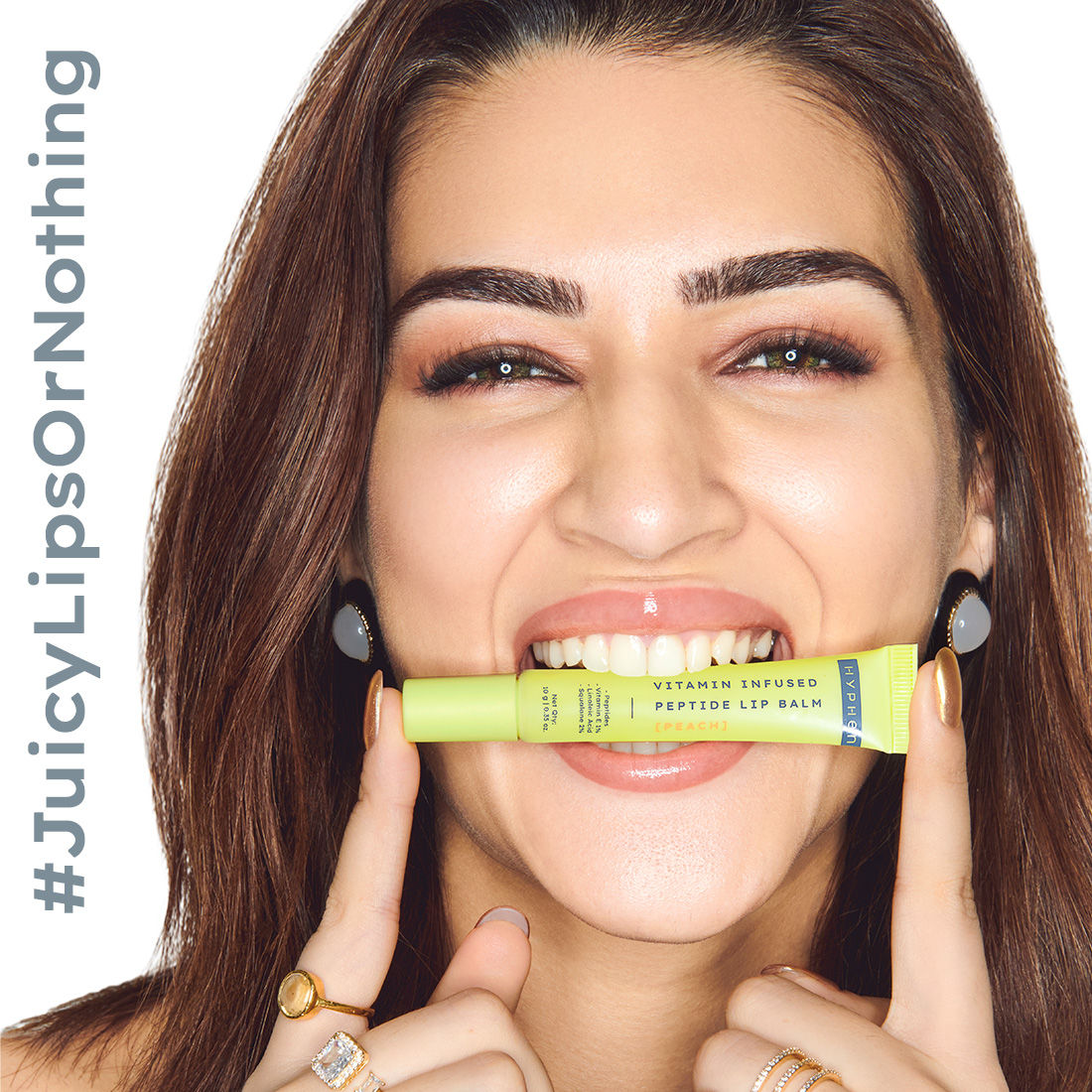 Vitamin Infused Peptide Lip Balm - Peach For Dry & Chapped Lip, Hydrates & Moisturizes