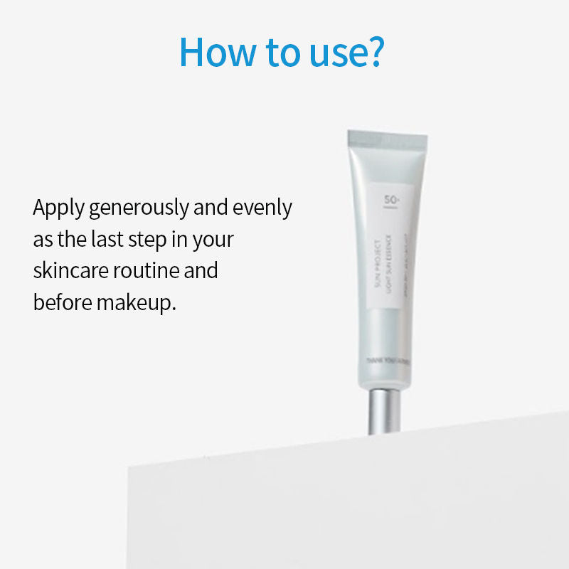 Korean Sun Essence SPF50+ PA+++ - Soothing Sunscreen with Aloe Vera