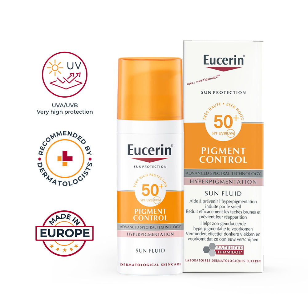 Pigment Control Sunscreen Fluid SPF50+ Has Thiamidol Prevent & Reduce Darkspot Is Nonsticky