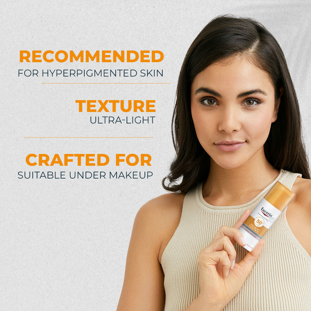 Pigment Control Sunscreen Fluid SPF50+ Has Thiamidol Prevent & Reduce Darkspot Is Nonsticky