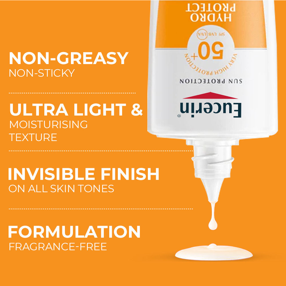 Hydro Protect Ultra-Light Sunscreen Fluid SPF50+ With Hyaluronic Acid Has Invisible Finish