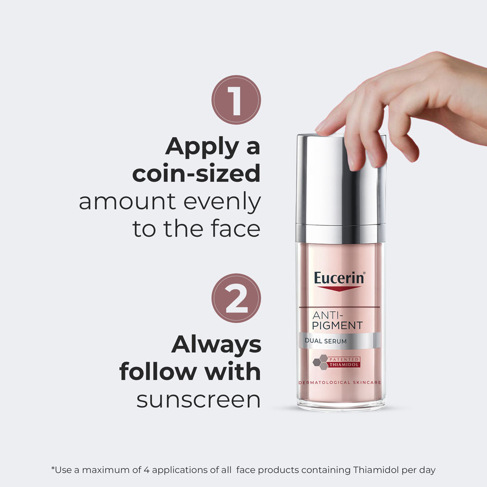 Anti-Pigment Dual Serum With Thiamidol & Hyaluronic Acid , Reduces Dark Spots & Rejuvenates