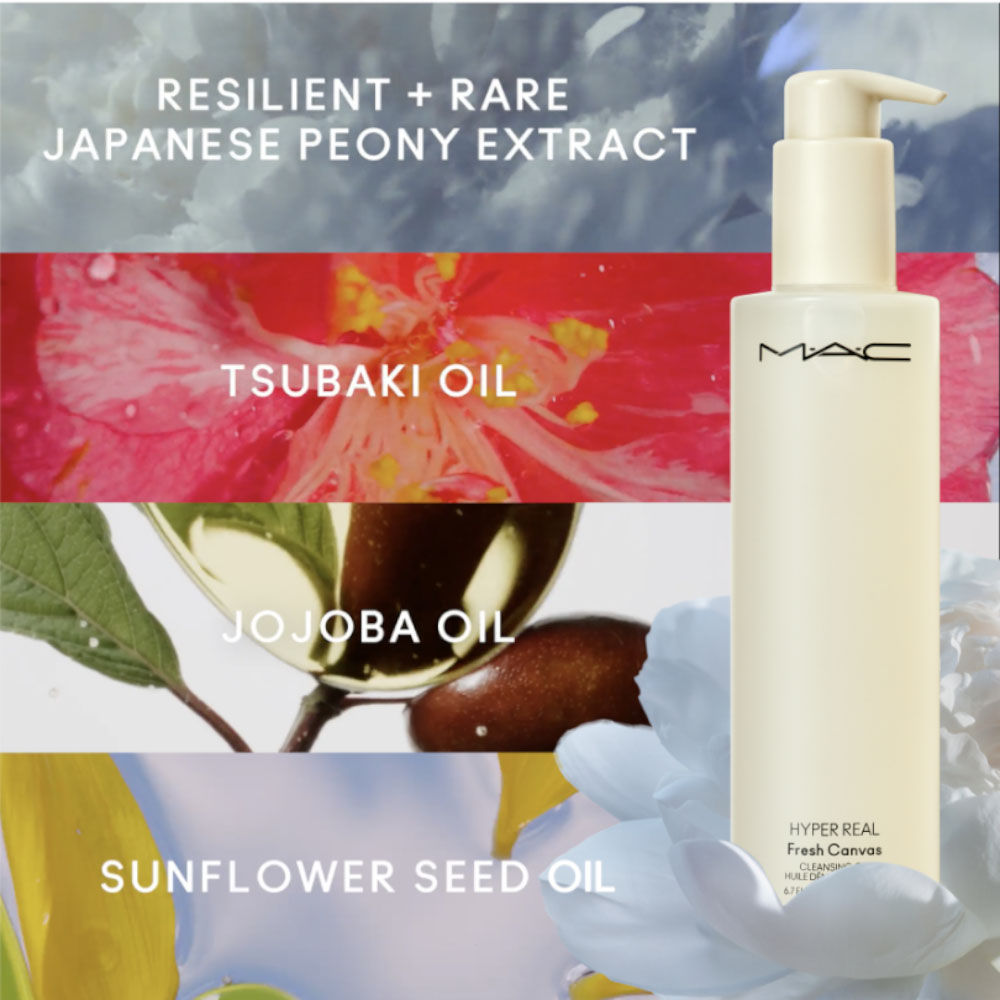 Mini Hyper Real Fresh Canvas Cleansing Oil Makeup Remover With Niacinamide, Hyaluronic Acid & Ceramides