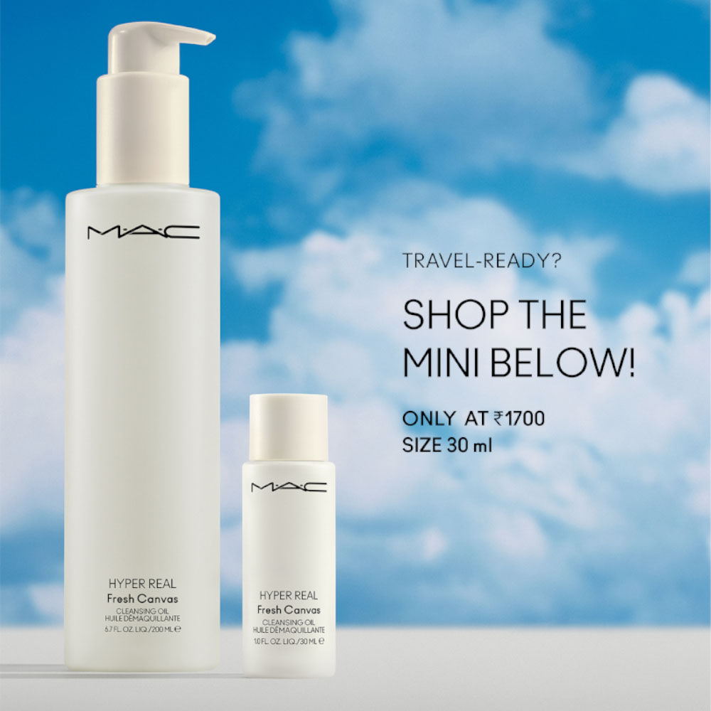 Mini Hyper Real Fresh Canvas Cleansing Oil Makeup Remover With Niacinamide, Hyaluronic Acid & Ceramides