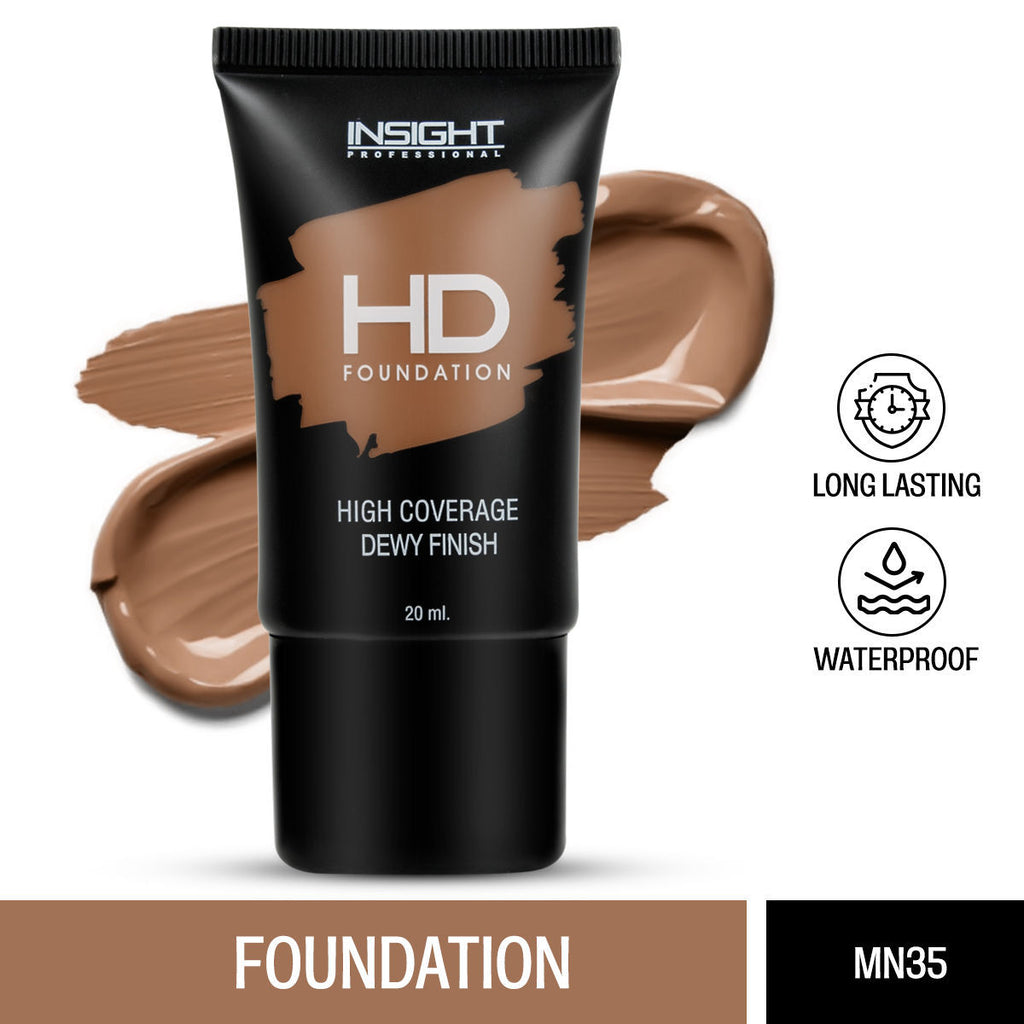 Hd Foundation, Dewy Weightless Finish, Waterproof & Long Wear - Mn 35