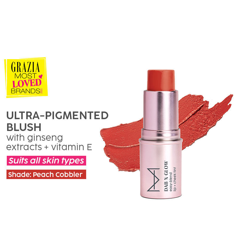 Dab N Glow Easy-Blend Lip + Cheek Tint - Peach Cobbler