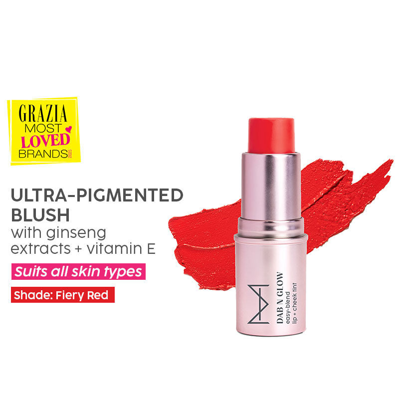 Dab N Glow Easy-Blend Lip + Cheek Tint - Fiery Red