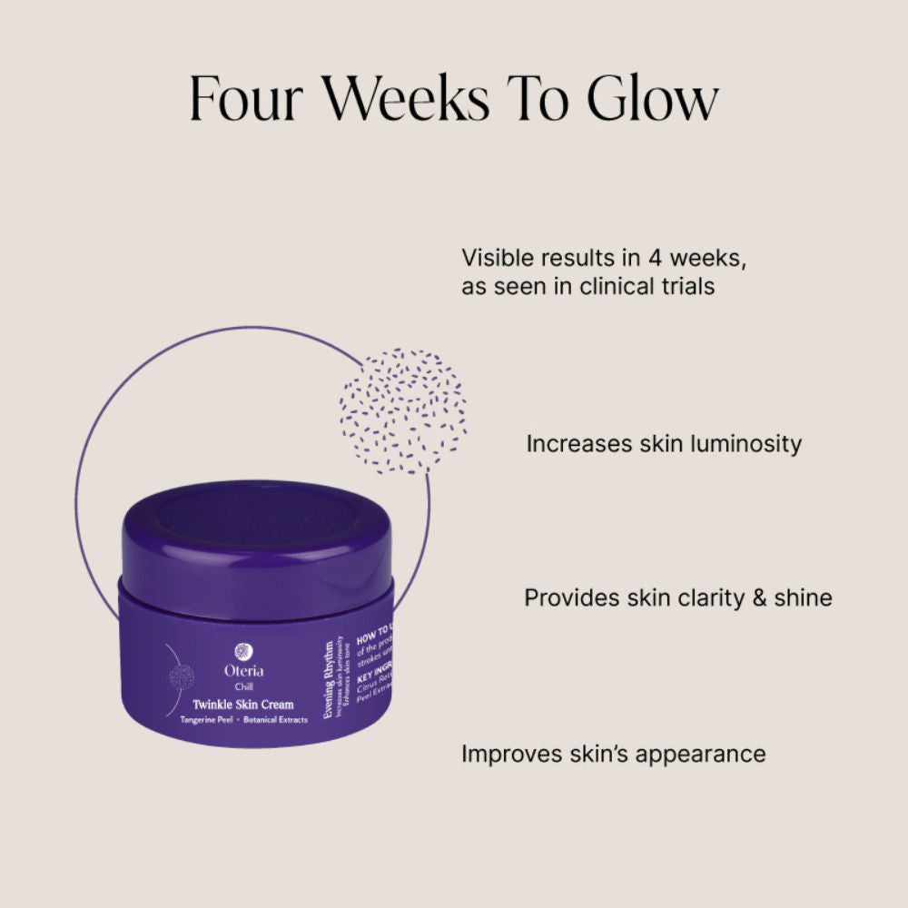 Twinkle Skin Cream With Tangerine Peel For Pigmentation And Dark Spots PM Routine