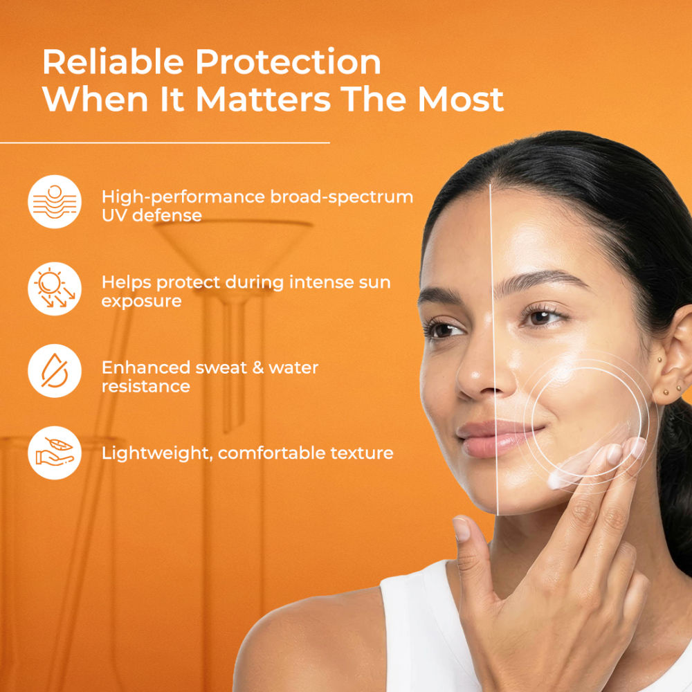Uv Doux Gold Silicone Water Resistant And Non-greasy Sunscreen Gel
