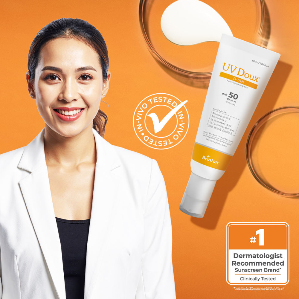 UV Doux D-Tan Aqua Sunscreen Lotion SPF 50 PA ++++