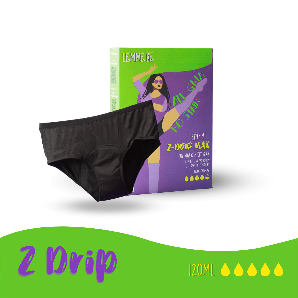 Reusable Period Panties Z Drip Max