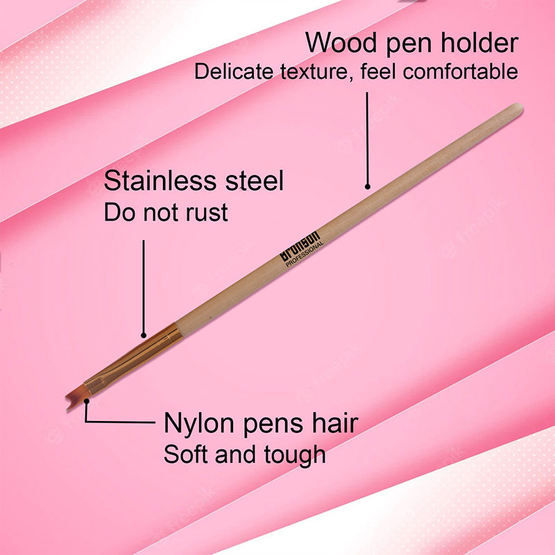 Bronson Professoional Nail Art Ombre Brush And Gel Liner Brush Set