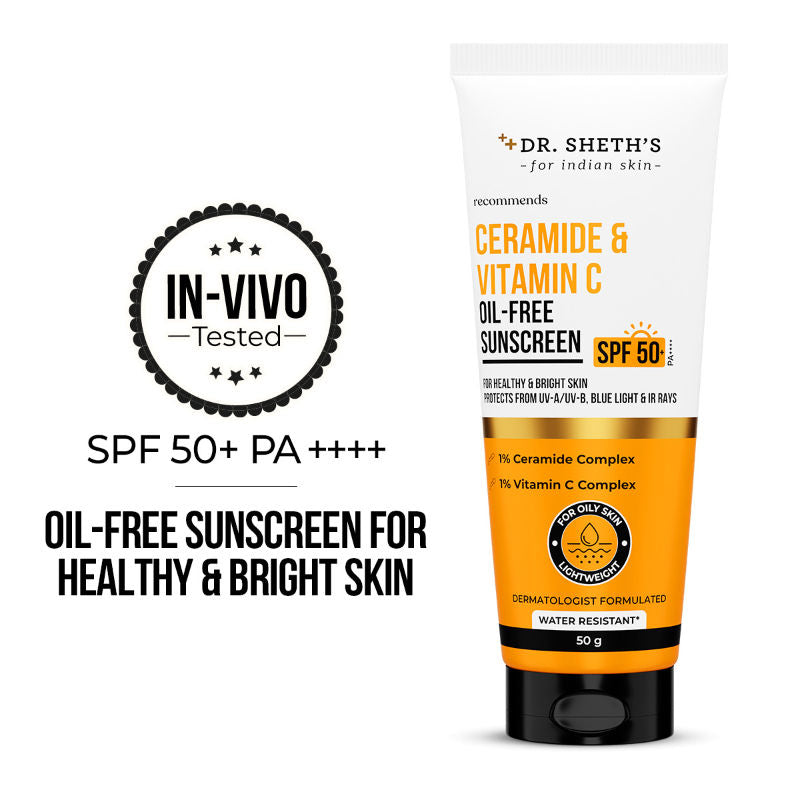 Ceramide & Vitamin C Oil-Free Sunscreen SPF 50+ PA++++ In-Vivo Tested