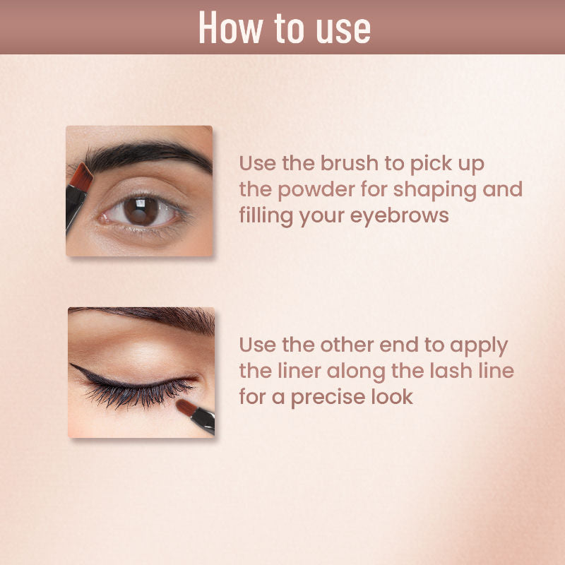 3 In 1 Eyeliner, Eyebrow Filler and Kajal , 24-Hour Stay ,Waterproof