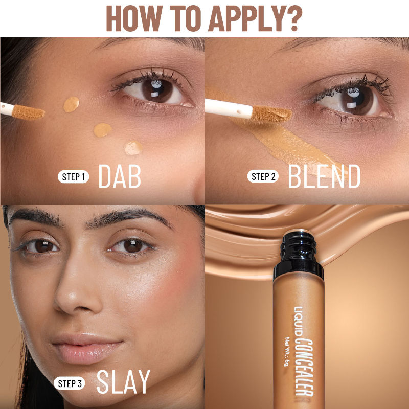 Full Coverage Liquid Concealer With Jojoba Oil