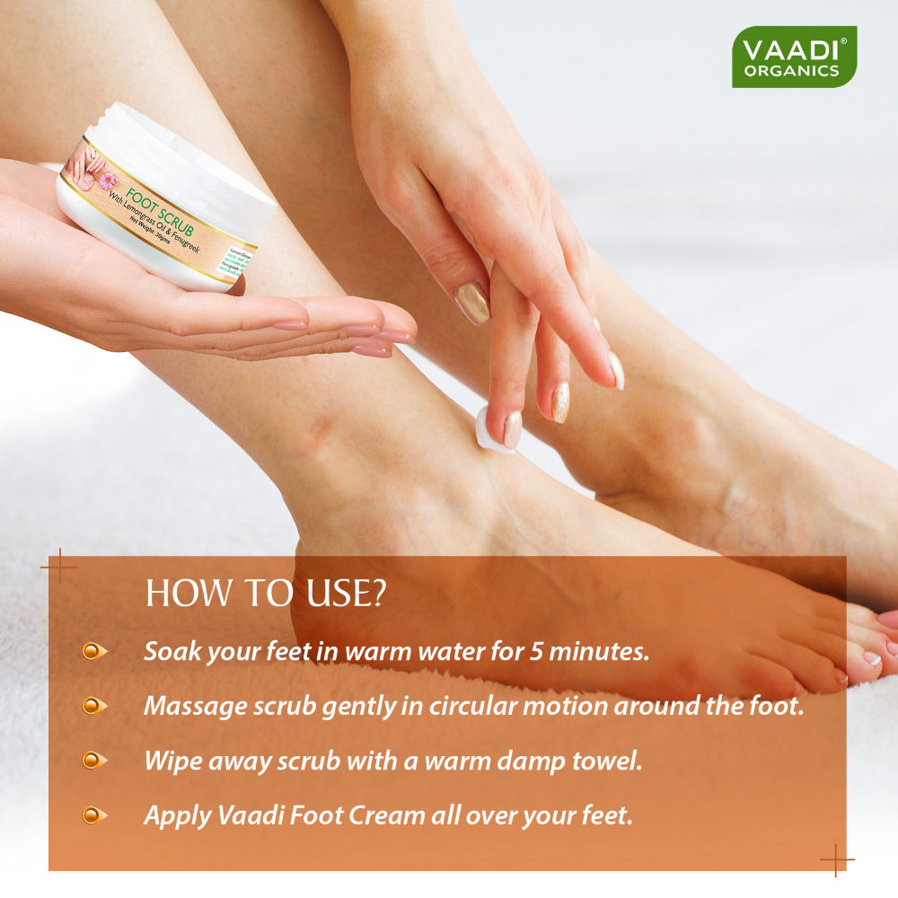 Foot Scrub With Fenugreek & Lemongrass Oil