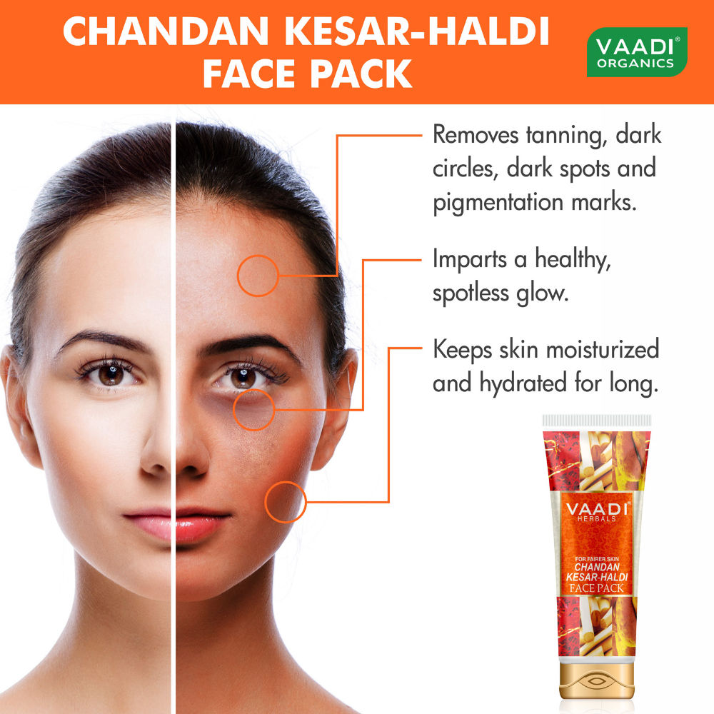 Chandan Kesar Haldi Fairness Face Pack