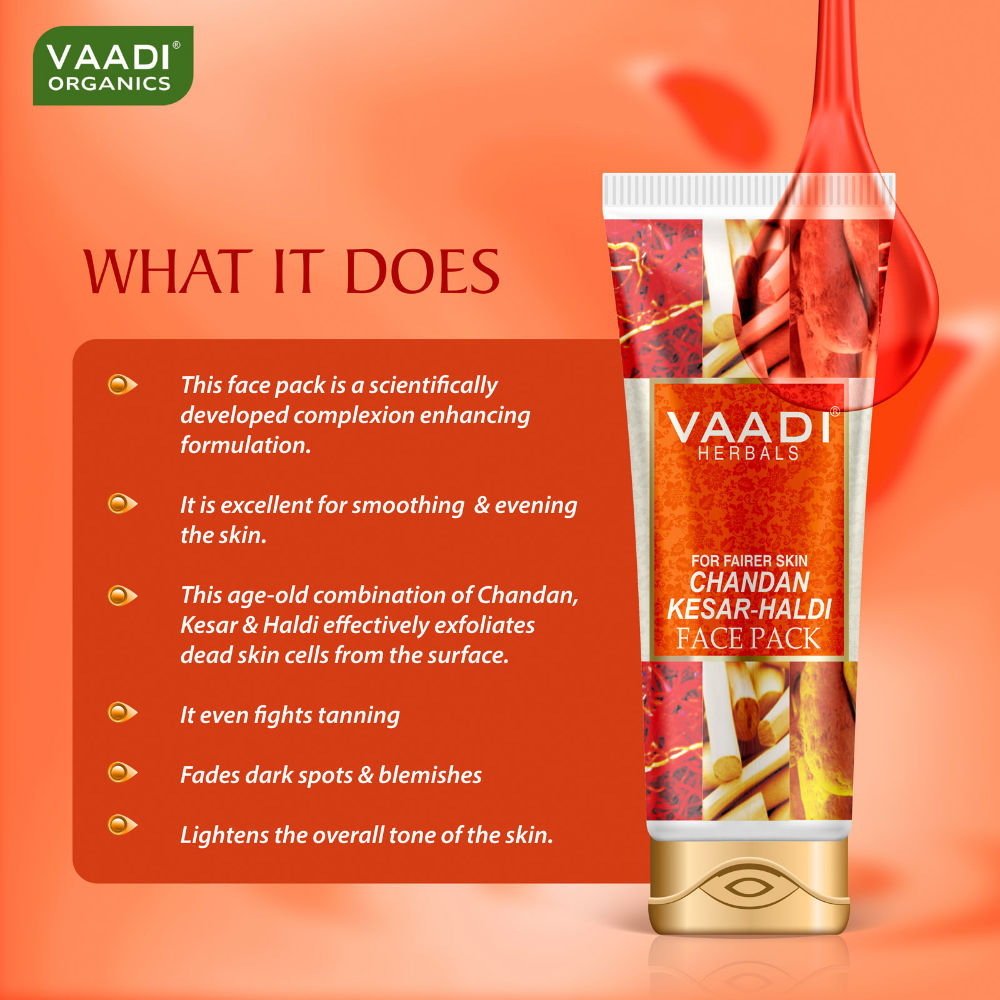 Chandan Kesar Haldi Fairness Face Pack