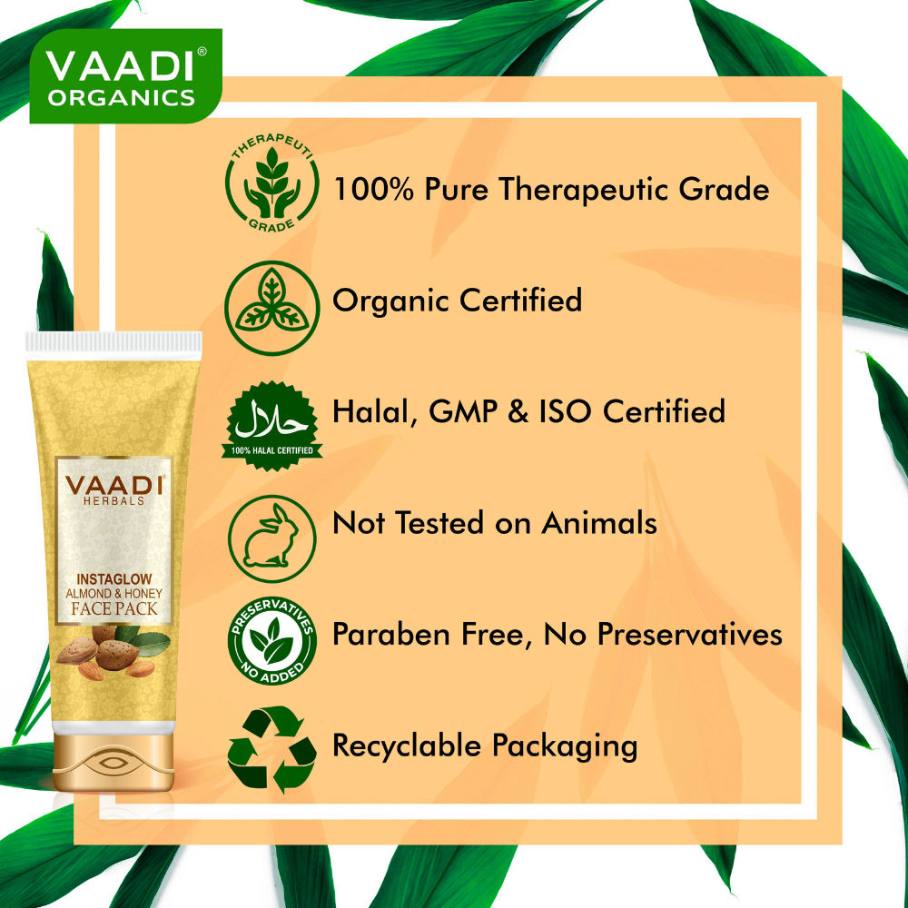 Vaadi Herbal Instaglow Almond & Honey Face Pack