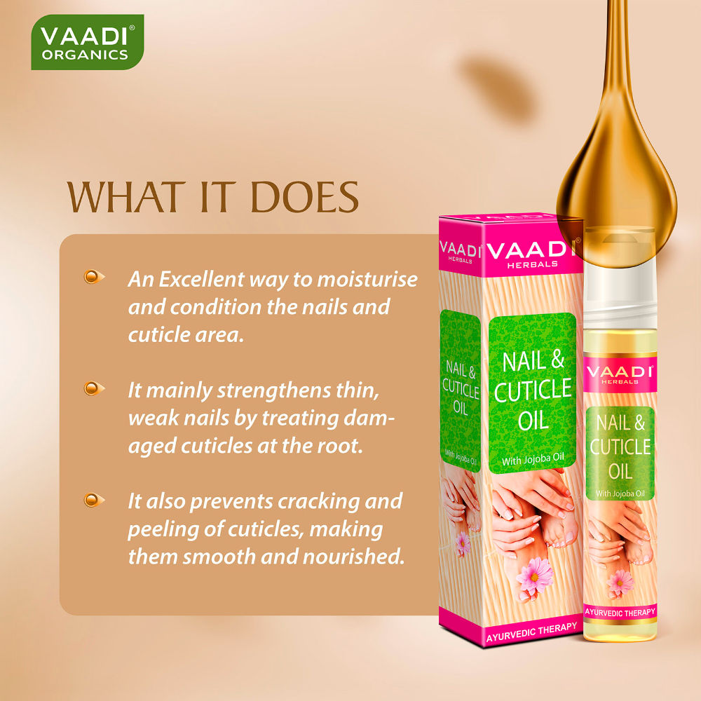 Vaadi Herbal Nail & Cuticle Oil with Jojoba Oil