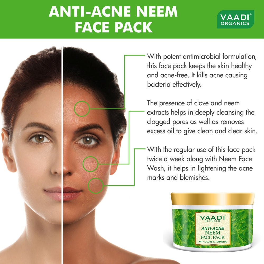 Anti Acne Neem Face Pack With Clove And Turmeric