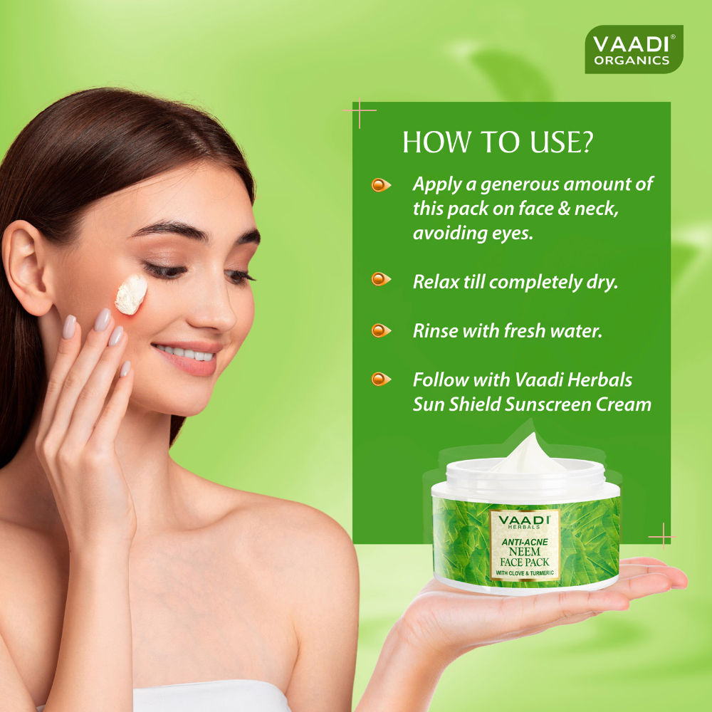 Anti Acne Neem Face Pack With Clove And Turmeric