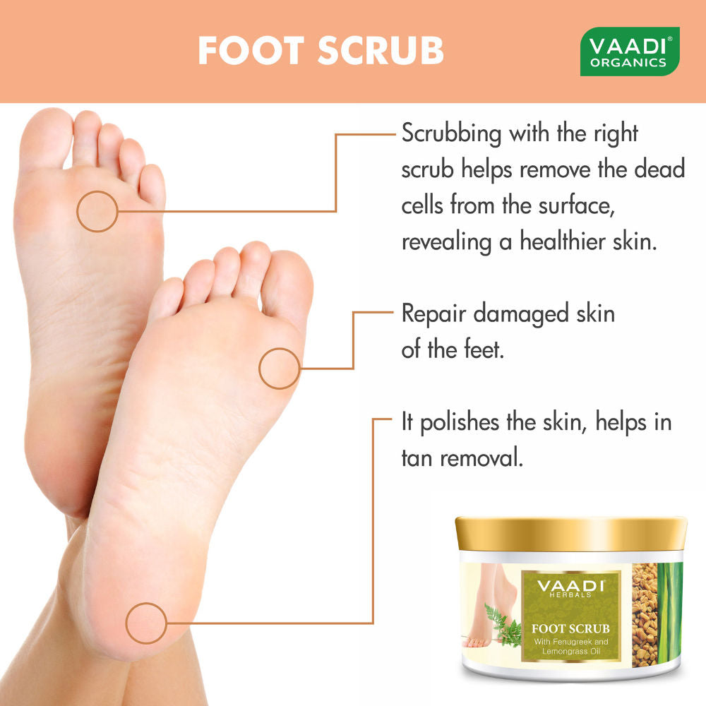 Foot Scrub With Fenugreek & Lemongrass Oil
