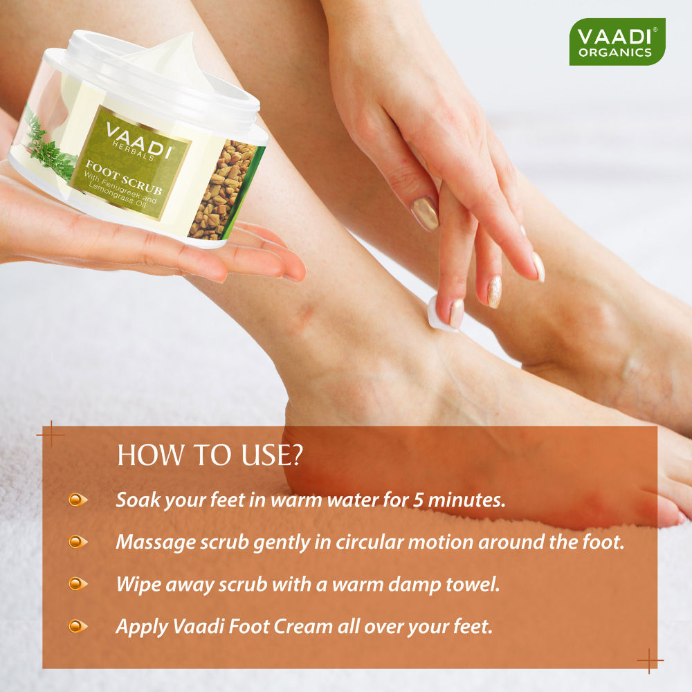 Foot Scrub With Fenugreek & Lemongrass Oil