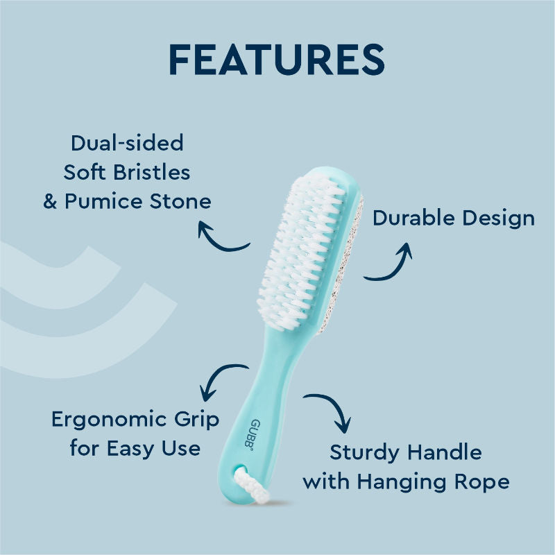 2 In 1 Foot Brush With Pumice Stone For Dead Skin Removal