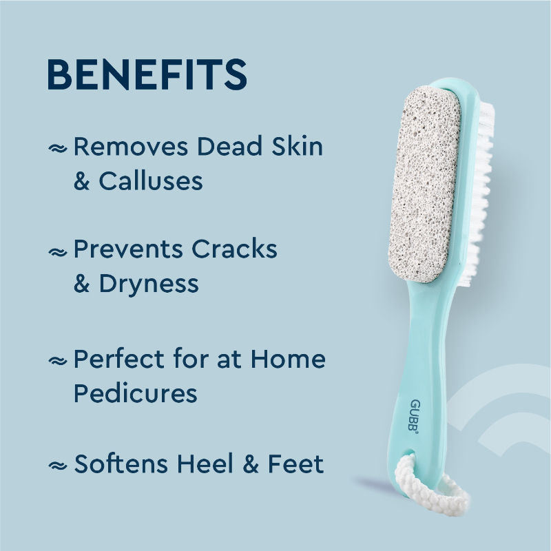 2 In 1 Foot Brush With Pumice Stone For Dead Skin Removal