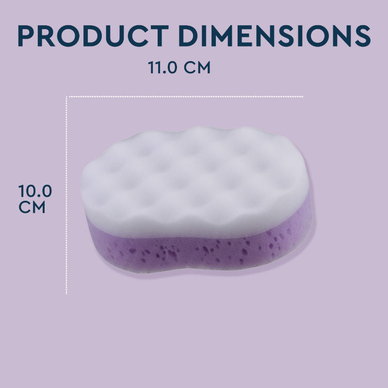 Adult & Baby Bath Sponge For Bathing- Loofah Sponge For Men & Women Purple & White Colour