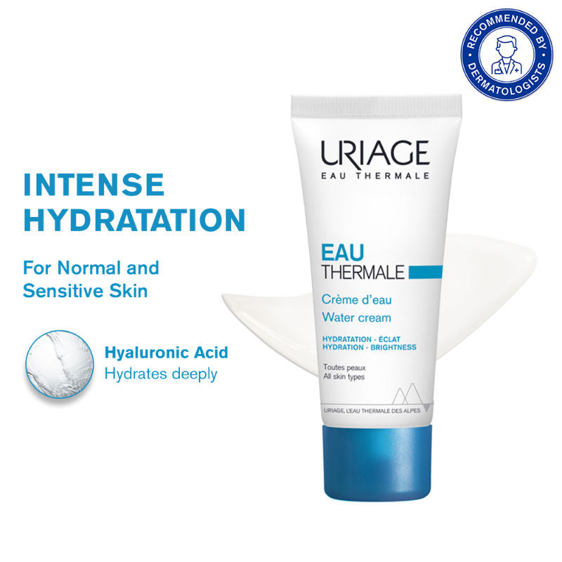 Eau Thermale Hydrating Light Water Face Cream Hyaluronic Acid 24H Hydration, Glow & Soft Skin