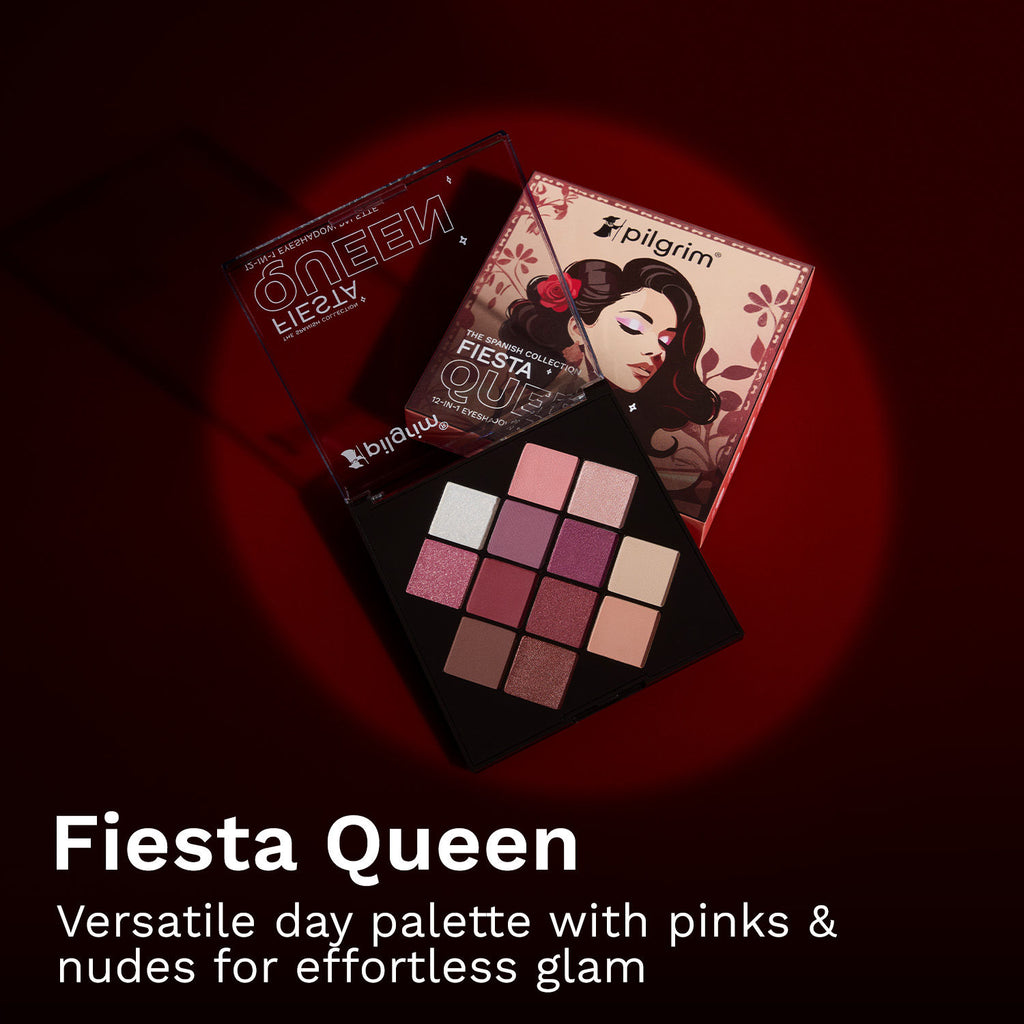 Eyeshadow Fiesta Queen 12-In-1 Highly Pigmented Shades