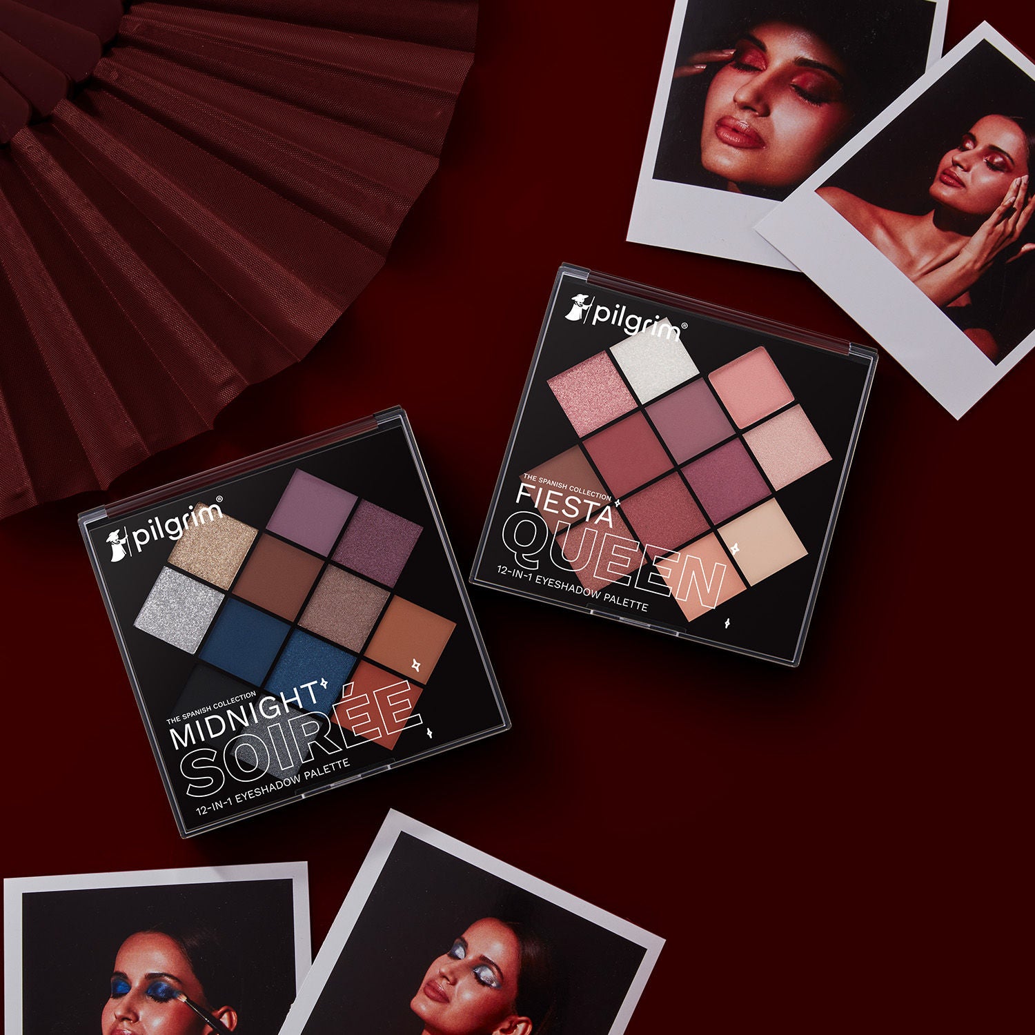 Eyeshadow Fiesta Queen 12-In-1 Highly Pigmented Shades