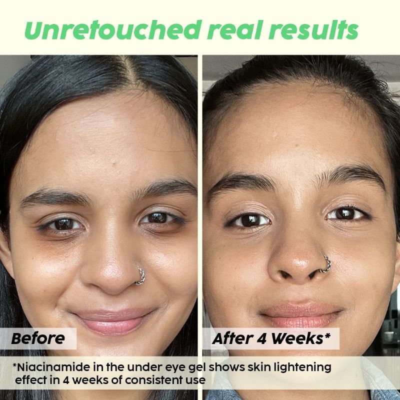 Guava Under-Eye Gel For Reducing Dark Circles, Puffy Eyes with 3% Niacinamide, Vit E & Caffeine