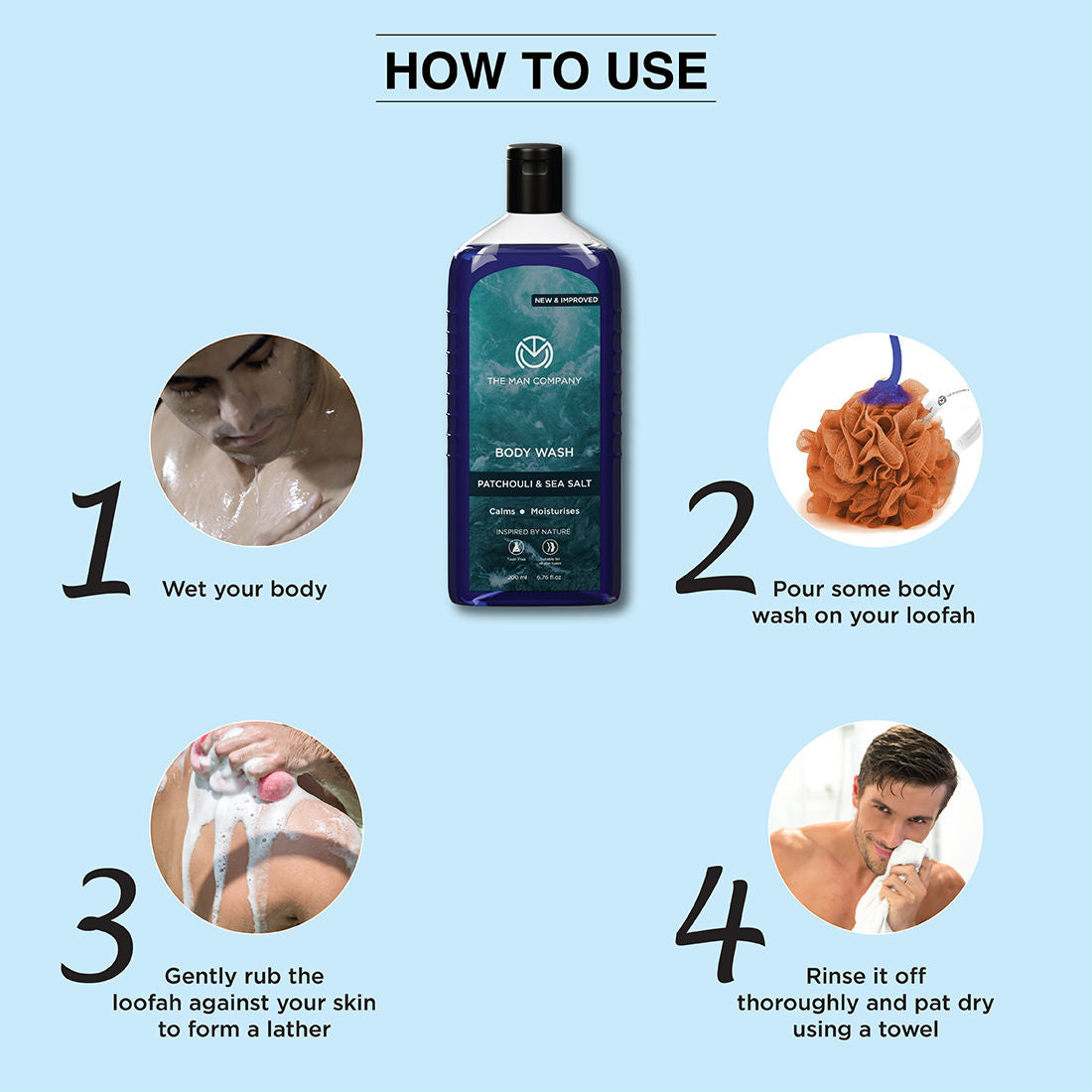 Refreshing Body Wash With Sea Salt & Patchouli