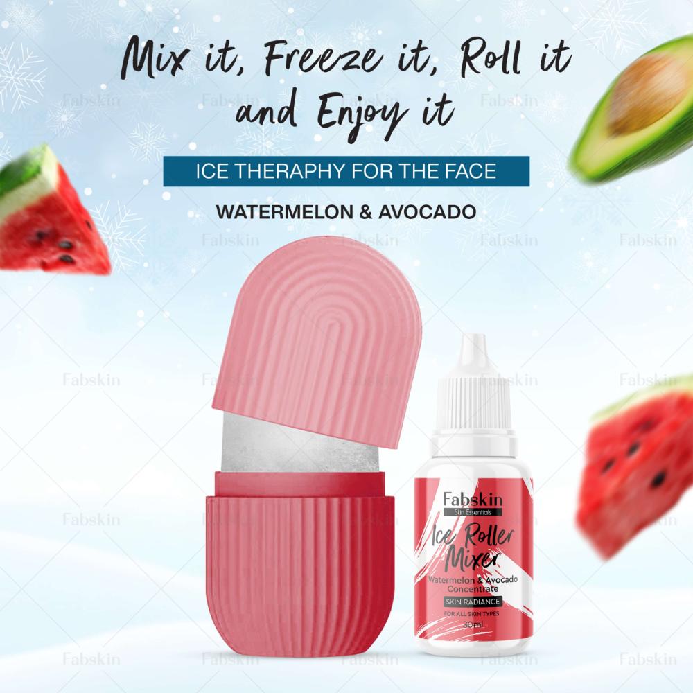 Watermelon & Avocado Ice Roller For Face