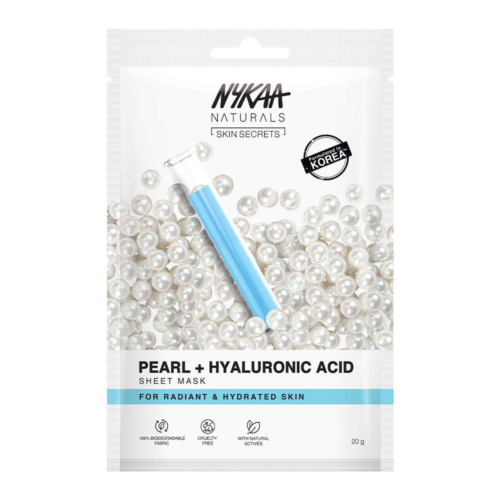 Nykaa Green Tea + Aloe Vera Sheet Mask For Hydrated Skin - Formulated in Korea - For All Skin Types
