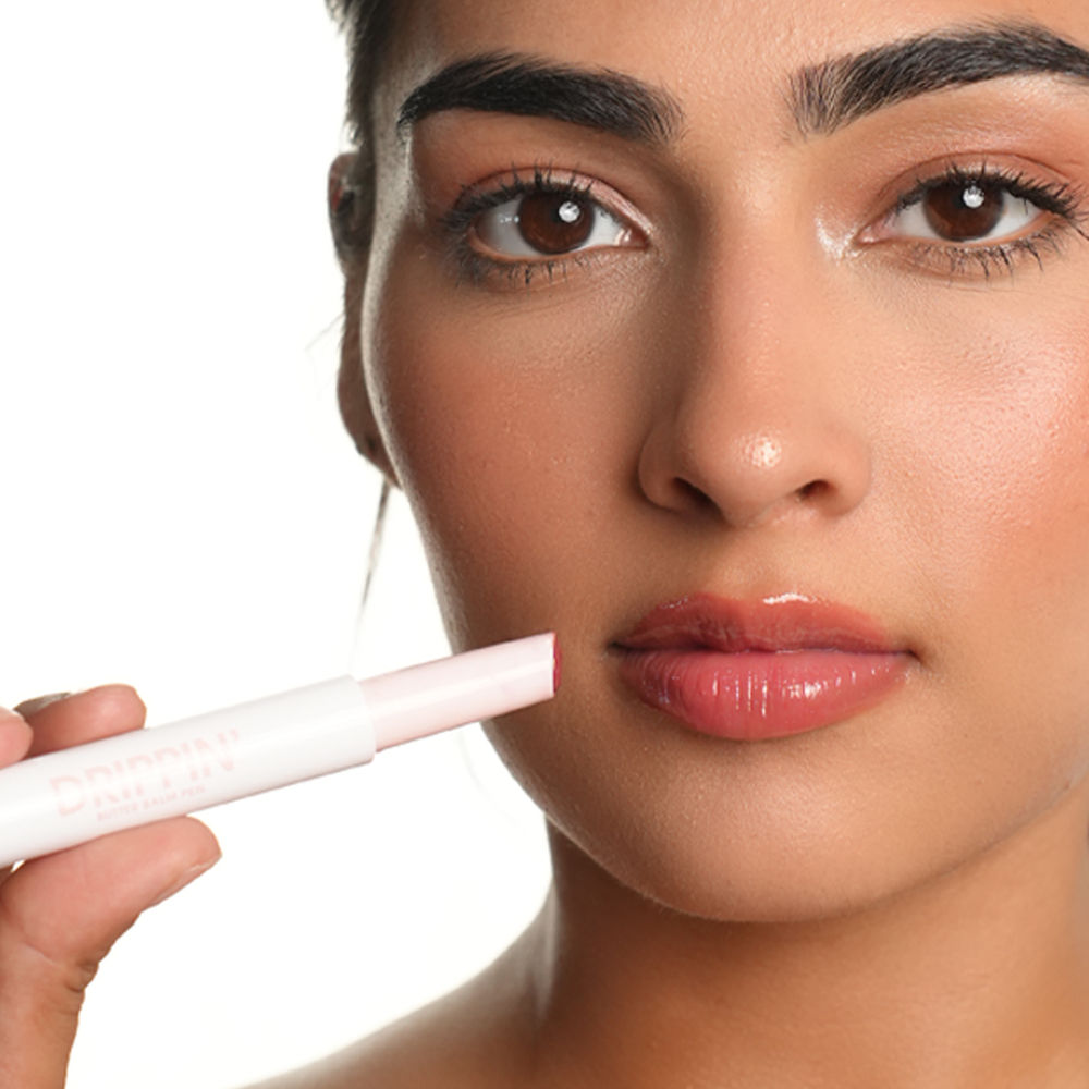 Tinted Lip Balm with Shea Butter & Jojoba Oil Brightens, Moisturizes Dry Lips
