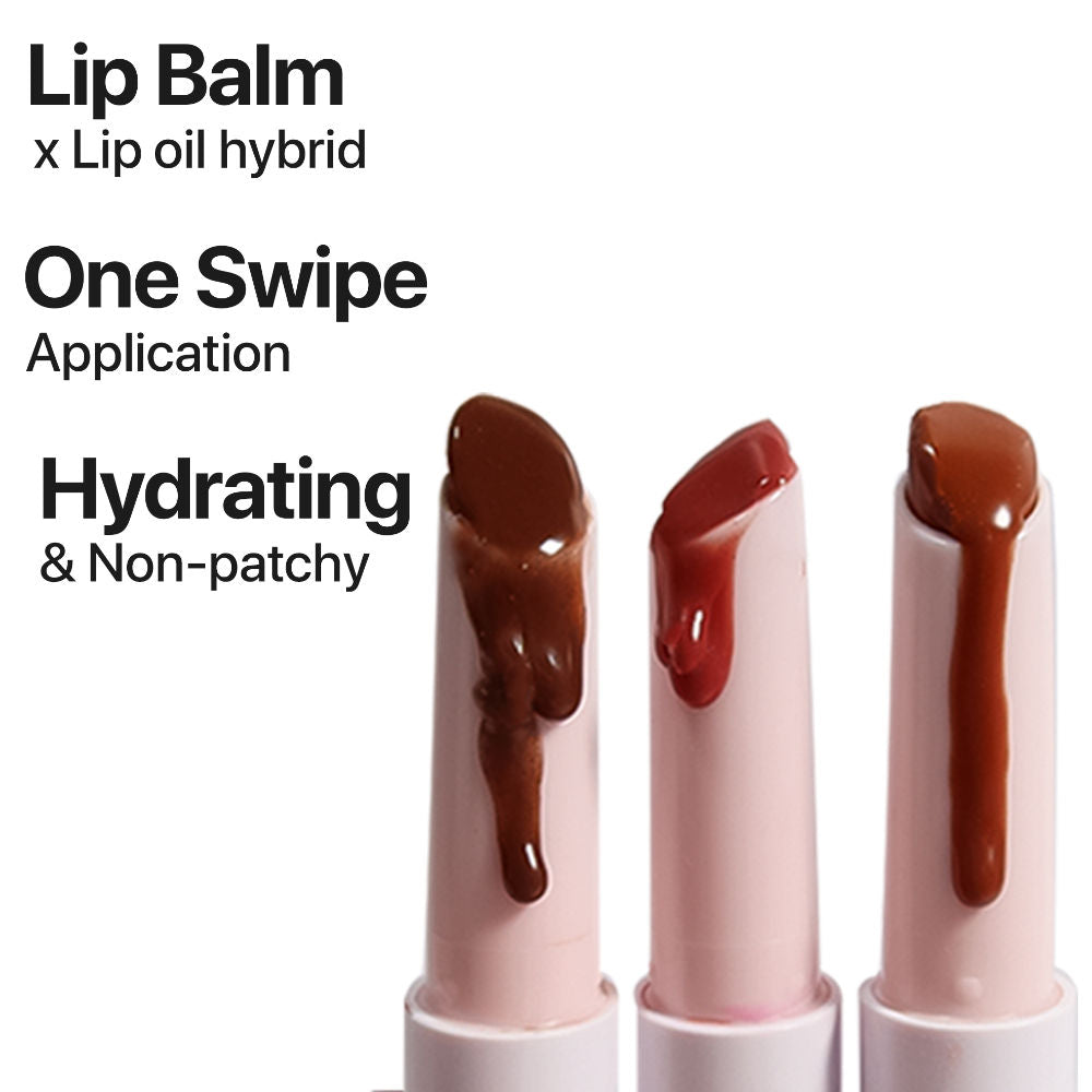 Tinted Lip Balm with Shea Butter & Jojoba Oil Brightens, Moisturizes Dry Lips