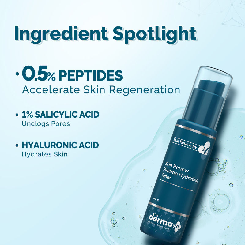 X Dr V Skin Renew Peptide Hydrating Toner with Hyaluronic Acid for All Skin Types