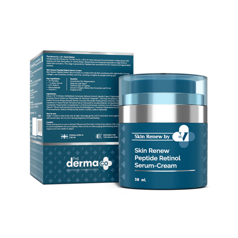 X Dr. V Skin Renew Peptide Retinol Serum Cream