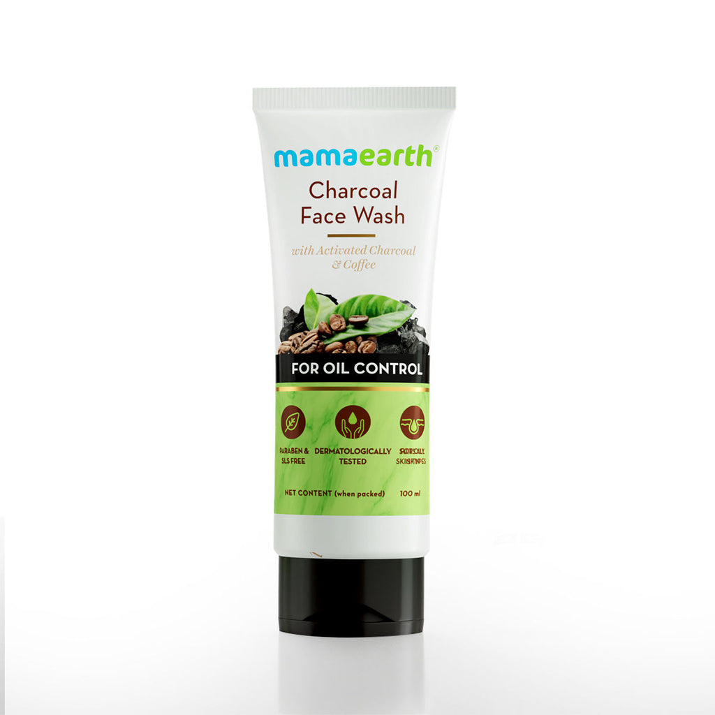 Charcoal Face Wash With Activated Charcoal And Coffee For Oil Control - 100ml