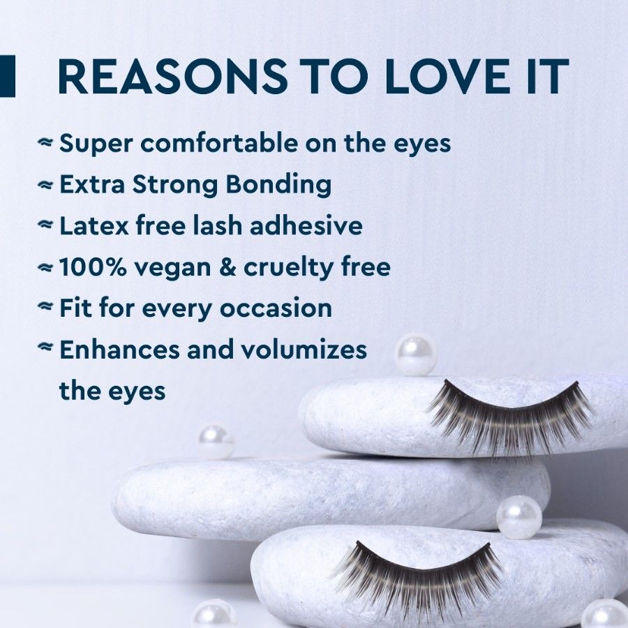Eyelash Set With Glue, False Eyelashes - Party Style