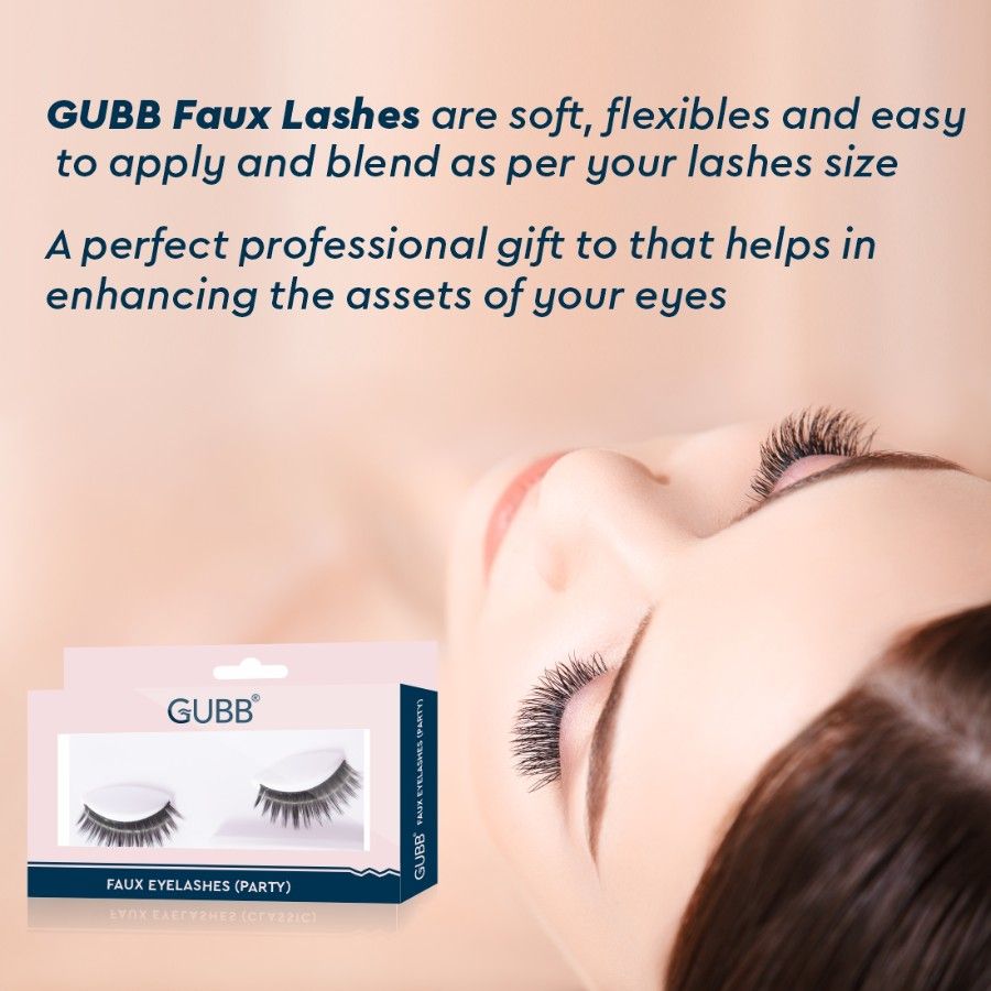 Eyelash Set With Glue, False Eyelashes - Party Style