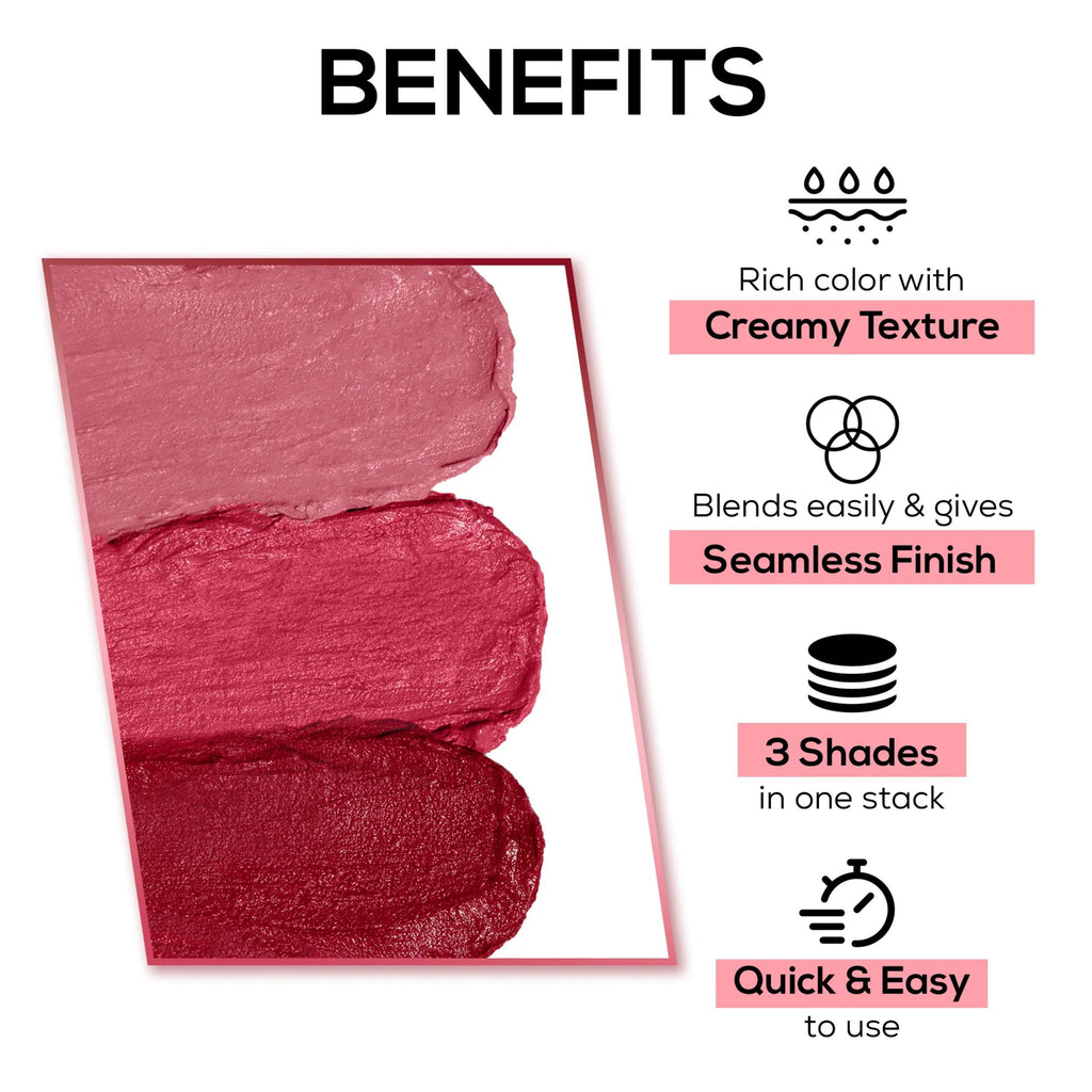 Glam Stack 3 In 1 Lip & Cheek Tint