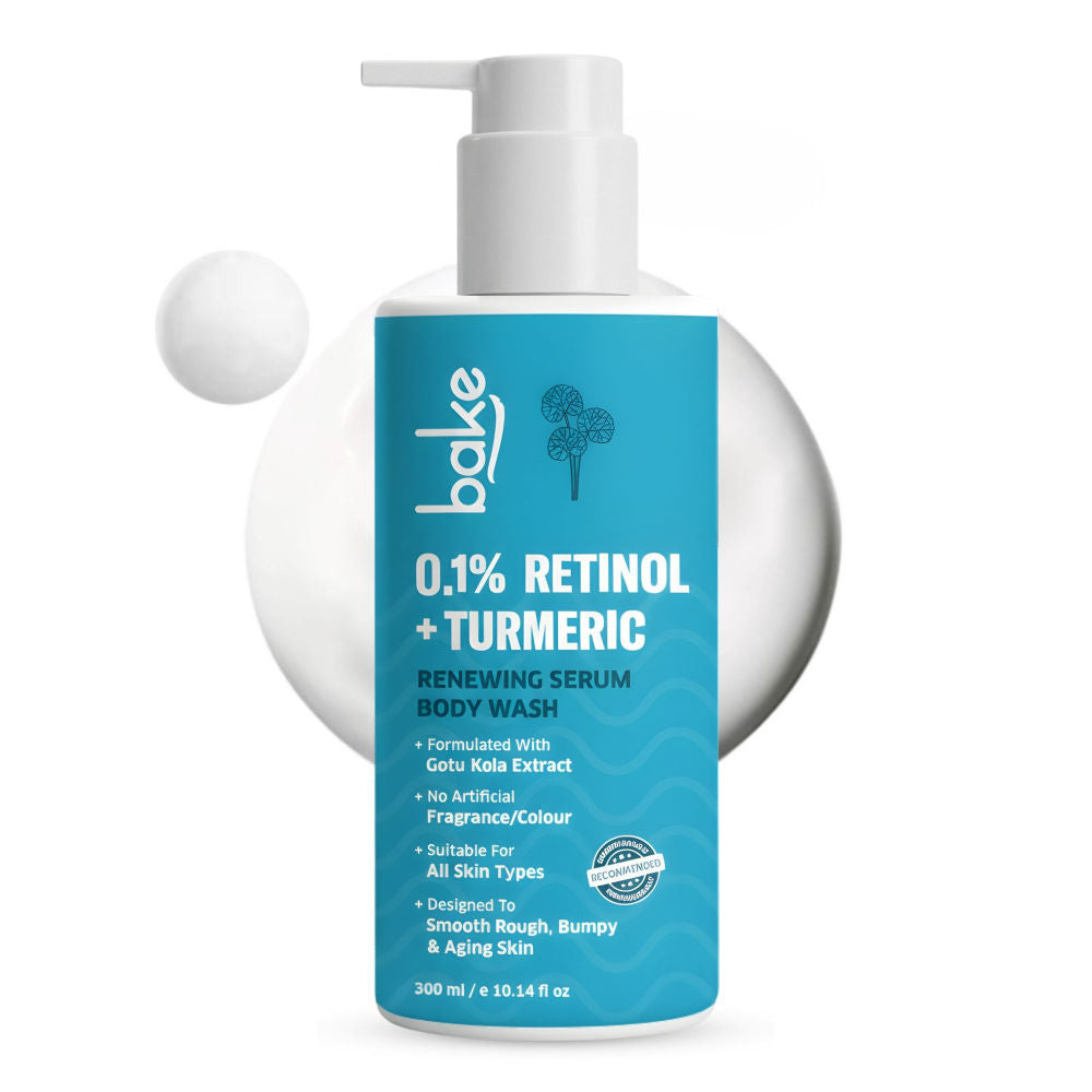 0.1% Retinol & Turmeric Renewing Serum Body Wash for Anti-Aging, Fine Lines & Skin Elasticity