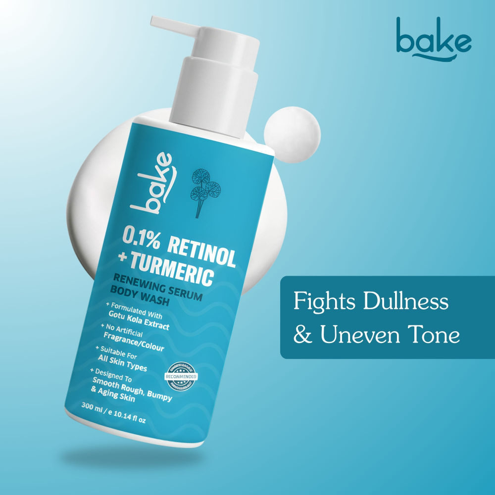 0.1% Retinol & Turmeric Renewing Serum Body Wash for Anti-Aging, Fine Lines & Skin Elasticity